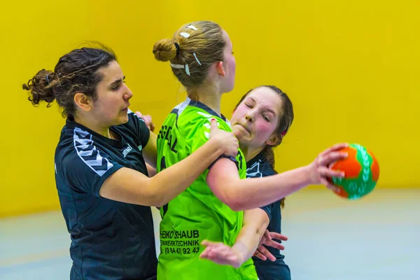 Handebol Match Ladies WSG C2 TS contra HSG DILLTAL — Fotografia de Stock