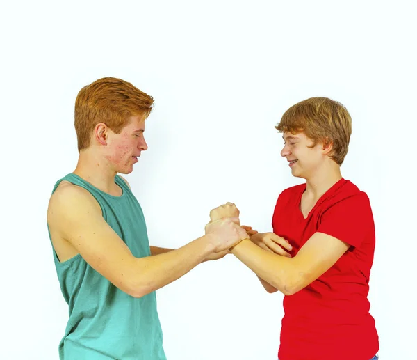 Brothers have fun together — Stock Photo, Image