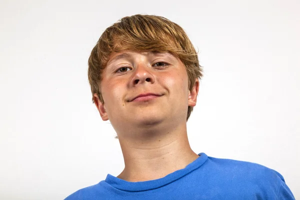 Cute handsome boy in studio Stock Image