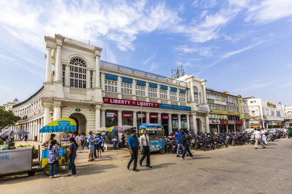 Baustelle am Connaught Place in Delhi — Stockfoto