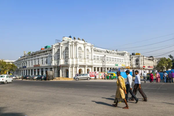 En Cannaught Place en Nueva Delhi — Foto de Stock