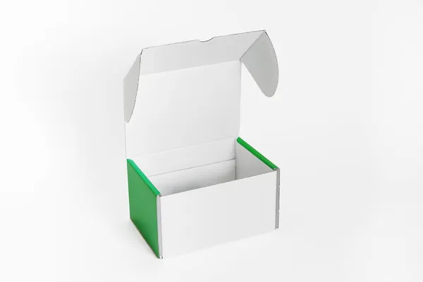 Lege witte doos — Stockfoto