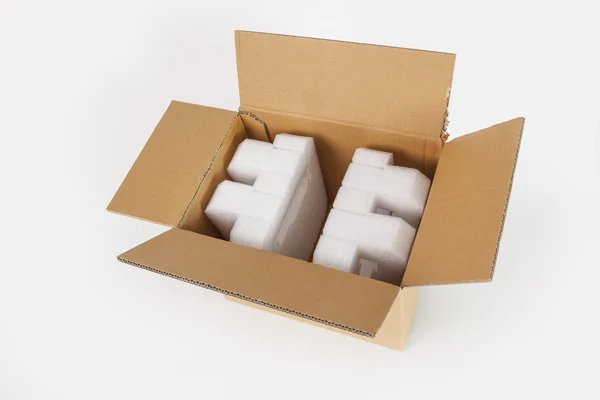 Άδειο κουτί λευκό — Φωτογραφία Αρχείου