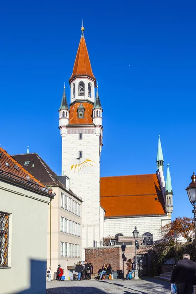 Vue sur la vieille mairie de Munich — Photo