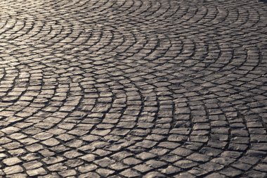Eski Arnavut kaldırımı sokak taş desen