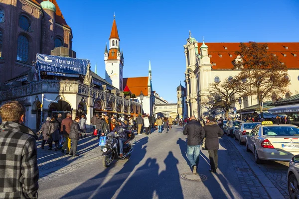 Pohled na staré radnici v Mnichově — Stock fotografie