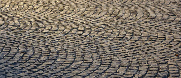 Pattern of old cobble stone street — Stock Photo, Image