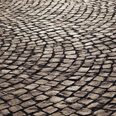 Eski Arnavut kaldırımı sokak taş desen