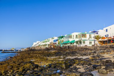 Promenade doğal playa blanca ile sabah sahil
