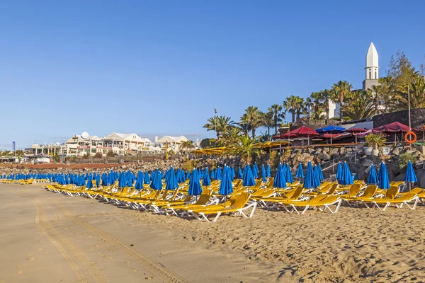 Beach of Playa Blanca without in early morning — Stock Photo, Image