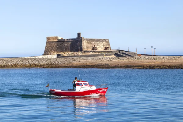 Kasteel castillo de san gabriel in arrecife, lanzarote, Canarische is — Stockfoto