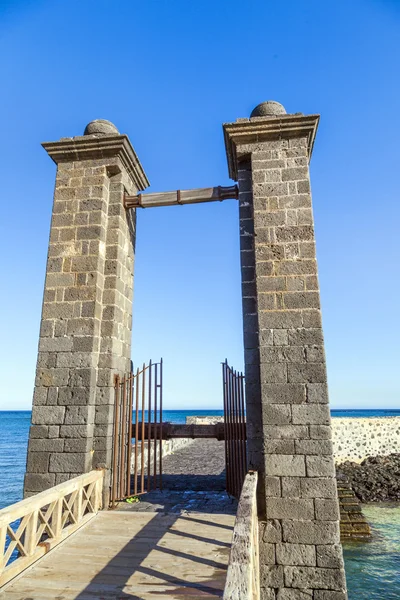 Kasteel castillo de san gabriel in arrecife, lanzarote, Canarische is — Stockfoto