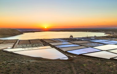 lanzarote, Kanarya Adaları, İspanya ünlü salinas de janubio