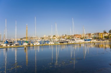 güzel havalarda gemiler ile san Francisco Marina