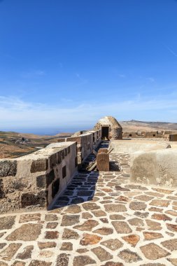 Santa barbara kale guanapay dağda teguise, lanzarot