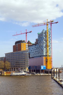 Konser Salonu elbphilharmonie yapım aşamasında Hamburg, mikrop