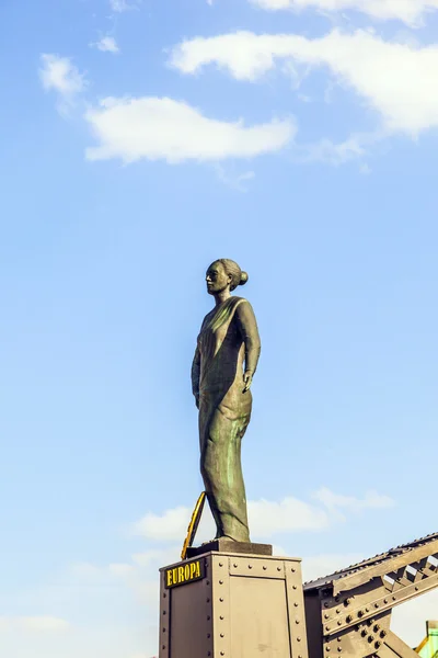Statue d'Europe au pont Brooks de Hambourg — Photo