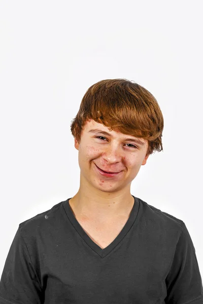 Portrait of handsome smiling happy boy — Stock Photo, Image