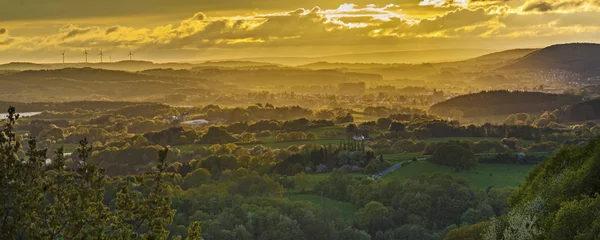 Coucher de soleil romantique à Sankt Wendel — Photo