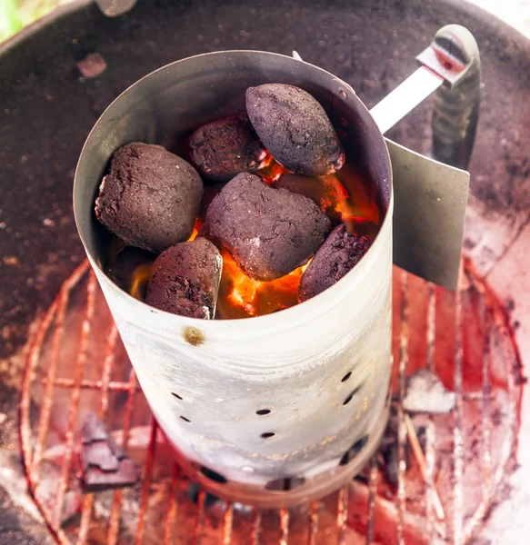 Incendio a carbone — Foto Stock