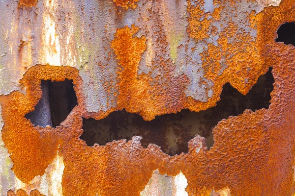 古い煙突のさびた金属のパターン — ストック写真