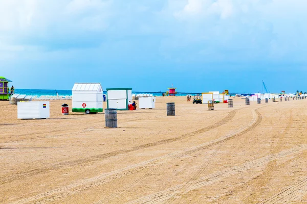 South Beach in Miami is prepared for the tourists — Stock Photo, Image