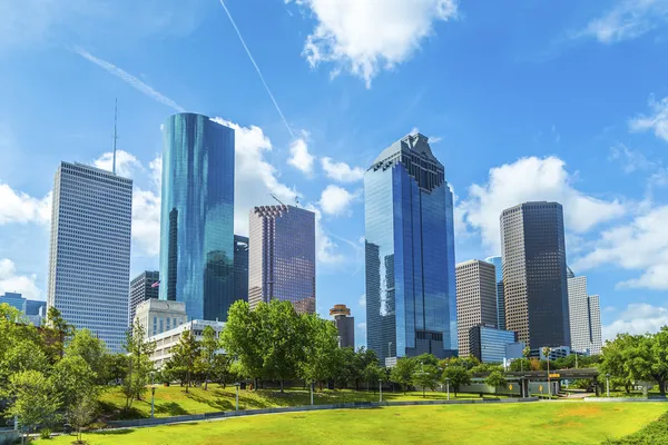 Skyline de Houston, Texas Images De Stock Libres De Droits