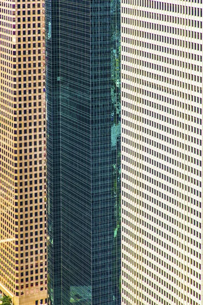 Fachada de edificios modernos en el centro de Houston — Foto de Stock