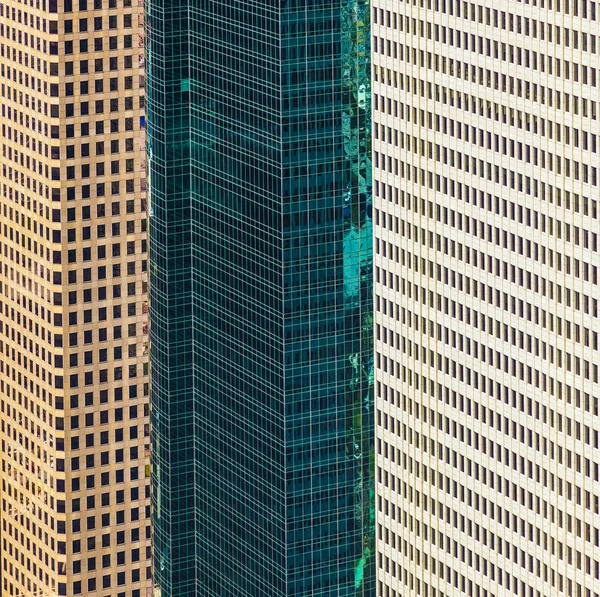 Aerial of modern buildings in downtown Houston — Stock Photo, Image