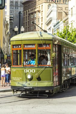 yeşil araba tramvay demiryolu new orleans Fransız Mahallesi