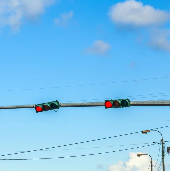 Réglementation de la circulation en Amérique avec feux de signalisation — Photo