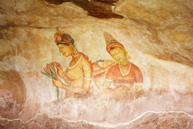Dünya Bayanlar sigiriya tarzı, Saray o ünlü fresk