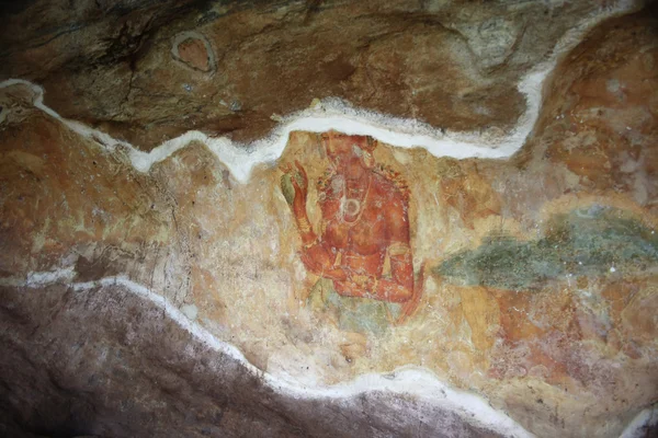 Famosos frescos de damas en estilo Sigiriya en el palacio o — Foto de Stock