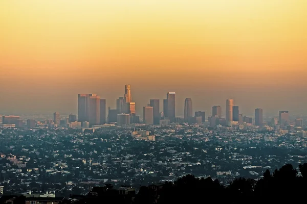 Zonsondergang in Los Angeles — Stockfoto
