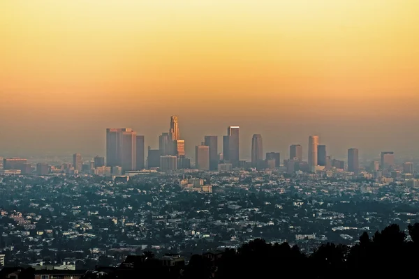 Západ slunce v Los Angeles — Stock fotografie