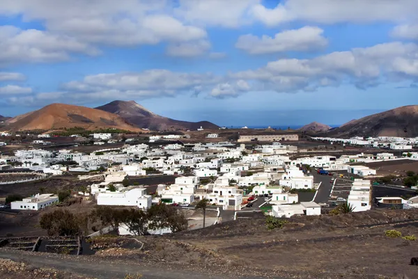 Vue sur Uga, village rural de Lanzarote — Photo