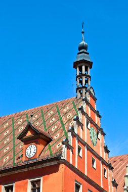 ünlü eski romantik Ortaçağ kasabası dinkelsbuehl Bavyera, ge