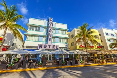 Colony hotel ocean adlı sürücü south Beach'de