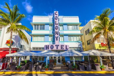 Colony hotel ocean adlı sürücü south Beach'de
