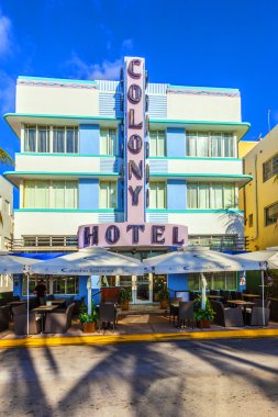 Colony hotel ocean adlı sürücü south Beach'de