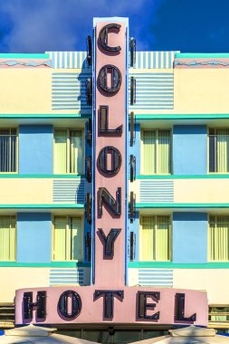 Colony hotel ocean adlı sürücü south Beach'de
