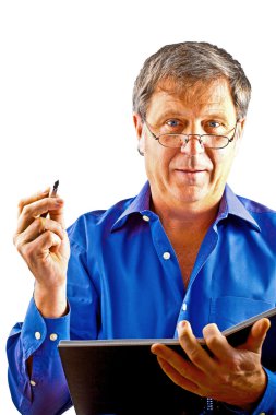 mutlu bir adam portresi