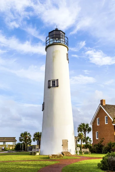 Lighthouse on the Gulf of Mexico in Eastpoint — Stock Photo, Image
