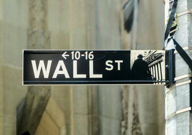 new York Wall street streetsign