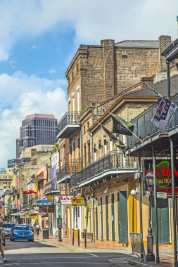 historic building in the French Quarter clipart