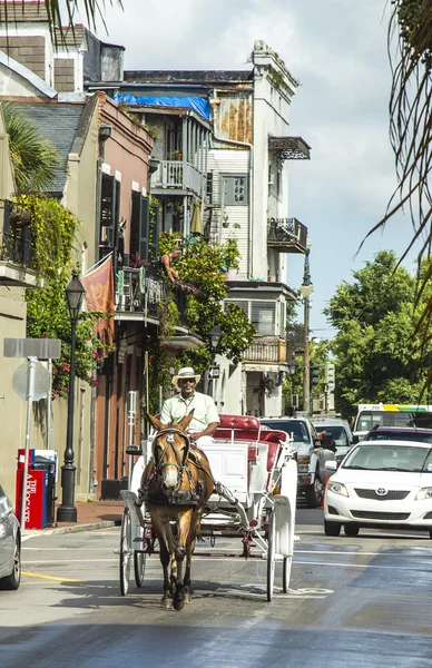 Promenades en chariot à cheval jusqu'à Jackson Square — Photo