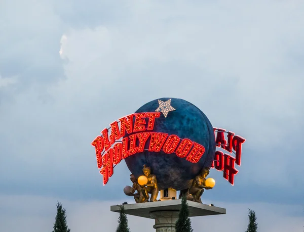 Planet Hollywood kloden - Stock-foto