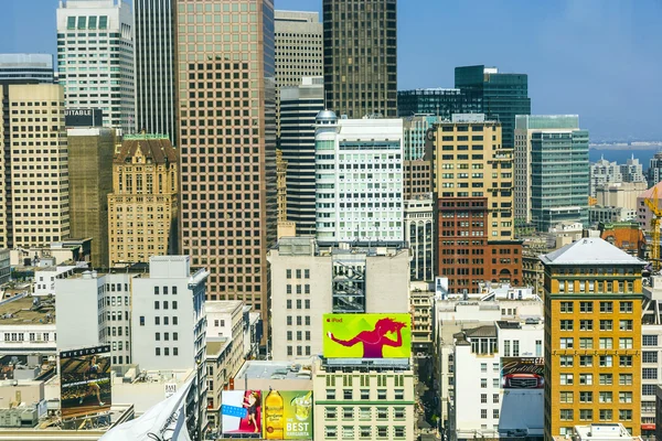 Cityview van san francisco op de middag van observatie-platform — Stockfoto