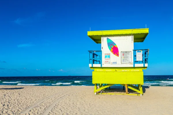 Antiguas cabañas de playa de madera en Miami sur — Foto de Stock