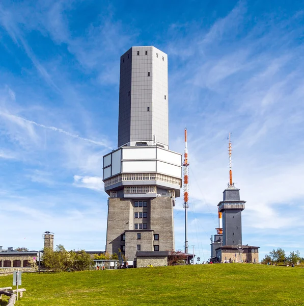 Mount Grosser Feldberg, highest peak of the german Taunus mounta — Stock Photo, Image